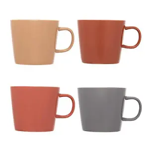 Siip Set of 4 Warm Stoneware Mugs