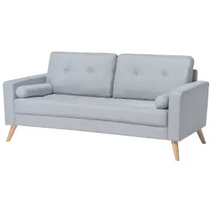 2 Seater Fabric Sofa Grey KALMAR