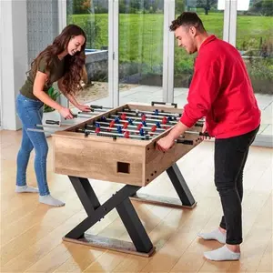 PINPOINT 4.5ft Football Table [Foosball] [Wooden] [Lightweight] [Compact & Portable Design]