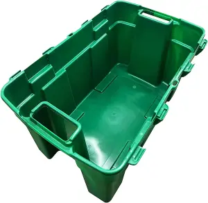 2 x 40L Strong Green Garden Storage Chest Trunk For Garden & Garages