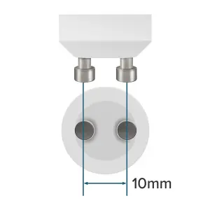 Crompton Lamps LED GU10 Spotlight 5W Dimmable Thermal Plastic 3000K Warm White Clear (50W Eqv) (3 Pack)