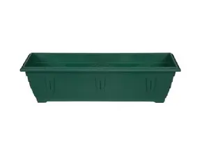 6 x Large Venetian Patio Planter Trough Plant Pot 60cm Plastic Green Colour Pot