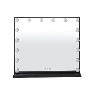 Hollywood Makeup Vanity Mirror with 16 LED Dimmable Bulbs Touch Control 62cm (W) x 12cm (D) x 52cm (H)