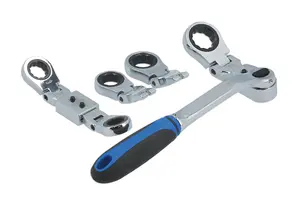 Laser Tools 7863 7pc Multi Head Ratchet Ring Spanner Set 13-19mm