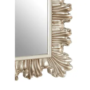 Interiors by Premier Champagne Finish Clamshell Design Wall Mirror