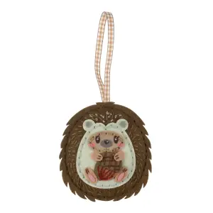 FELT KIT HEDGEHOG - Felt Decoration Kit: Hedgehog - Trimits