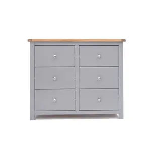 Mirano 6 Drawer Chest of Drawers Chrome Knob