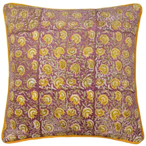 Paoletti Chedworth Piped Velvet Feather Rich Cushion