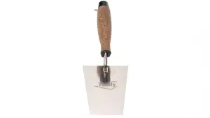 Toolty Bucket Trowel with Cork Handle 150mm Stainless Steel for Scooping and Scraping Mortar Cement Plaster Masonry Brickwork