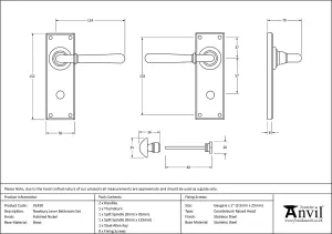 From The Anvil Polished Nickel Newbury Lever Bathroom Set