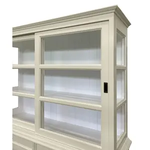 Jacksonport Display Cabinet Cream/White