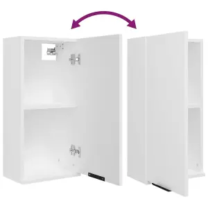 Berkfield Wall-mounted Bathroom Cabinet White 32x20x67 cm