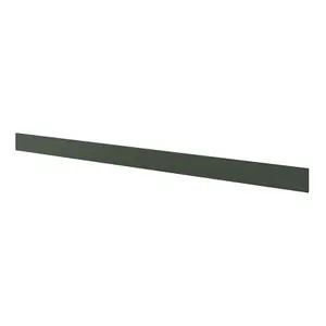 GoodHome Artemisia Matt Dark Green Square edge Matt dark green shaker Plinth, (L)2400mm