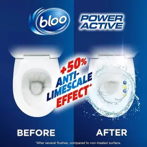 Bloo Power Active Toilet Rim Block Lemon 100g x 3