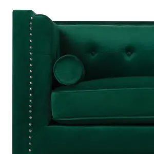 3 Seater Velvet Sofa Emerald Green AVALDSENES