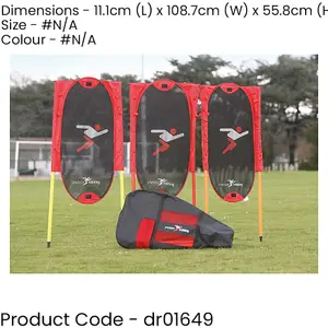 3 PACK Spiked Football Freekick Defender Wall Mannequin & Poles Kit - Set-Piece