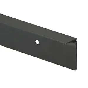 GoodHome Nantua Black Aluminium alloy Worktop joint (H)38mm (W)623.8mm