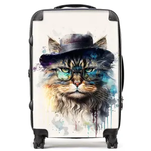 Siberian Cat Splashart Suitcase - Medium