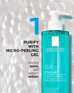 La Roche-Posay Effaclar Deep Purifying Micro-Peeling Gel 400Ml - Salicylic Acid & Zinc - Face The Future