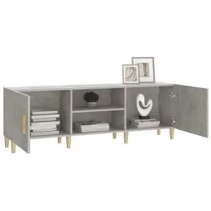 Berkfield TV Cabinet Concrete Grey 150x30x50 cm Engineered Wood