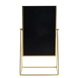 Metal Floor Mirror Gold / 22cm W X 39cm H X 165cm D