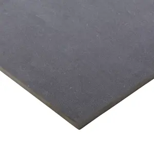 Colours Slate Anthracite Matt Flat Stone effect Textured Porcelain Indoor Wall & floor Tile, Pack of 6, (L)590mm (W)290mm