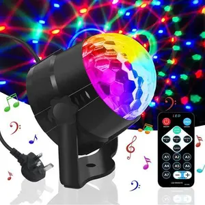 Disco Lights, Jsdoin 360°Rotation Sound Activated Disco Ball Lights With Remote Control, Party Light For Kids Halloween Xmas Birthday Disco Parties