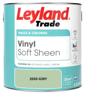 Leyland Trade Vinyl Soft Sheen Walls & Ceilings Emulsion Paint (2020-G30Y) - 2.5L