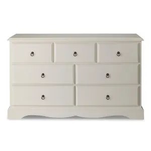 Romance Antique White 3 Over 4 Chest of Drawers