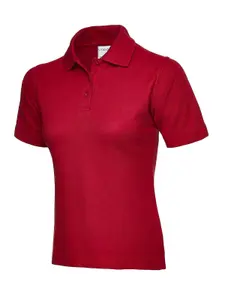 Uneek - Unisex Ultra Cotton Poloshirt - 100% Ring Spun Combed Cotton - Red - Size 3XL