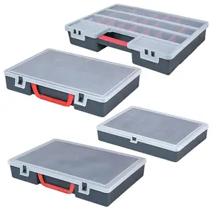 URBNLIVING 200 Diy Compartment Storage Organiser Case Tool Box Adjustable Dividers Set of 2