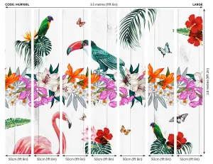 Origin Murals Tropical Birds of Paradise Matt Smooth Paste the Wall 350cm wide x 280cm high