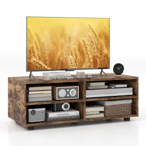 Costway TV Stand for TVs up to 40" Wooden Media Console Table Entertainment Center