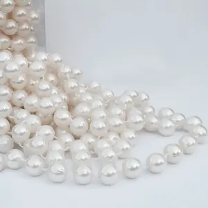 P/BEAD CHAIN 3MX14MM - Pearl Bead Chain: 3m x 14mm: Ivory - Occasions -- Bulk