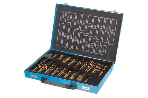 UK Drills HSS Titanium Coated Drill Bit Set 170 Pieces Jobber 1mm to 10mm