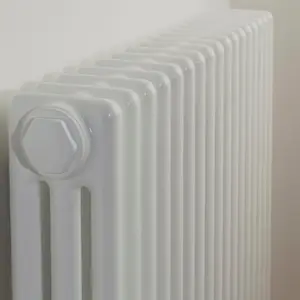 Acova White 3 Column Radiator, (W)628mm x (H)600mm