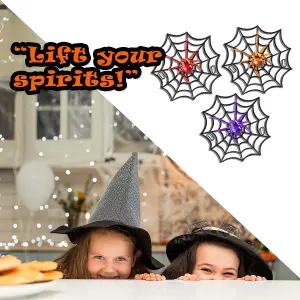 Halloween Light Up Spider on Web 1 Piece Mystery Bag  MultiColour