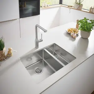 Grohe K700U Stainless Steel Stainless steel 1 Bowl Kitchen sink LH 450mm x 595mm