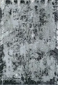 Serenity Modern Abstract Acrylic Contemporary Area Rugs Black 60x220 cm