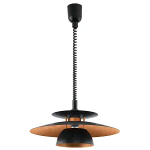 EGLO Brenda Black/Copper Steel Pendant Light