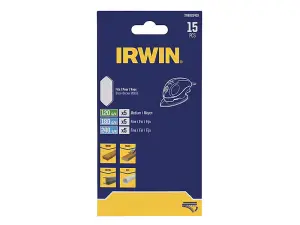 IRWIN Mouse Sanding Finger Sheet Set, 15 Piece