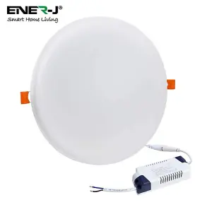 12W Frameless Recessed-Surface Super LED Panel, 105mm, Round, 4000K (pack of 4 units)