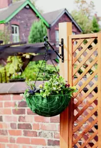 10 Inch Black Hanging Basket Bracket