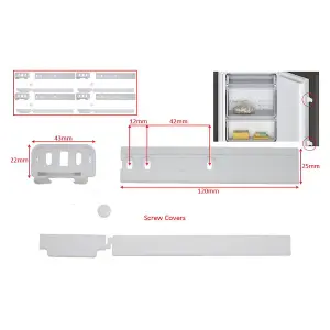 Integrated Fridge Freezer Decor Door Sliding Hinge Kit by Ufixt