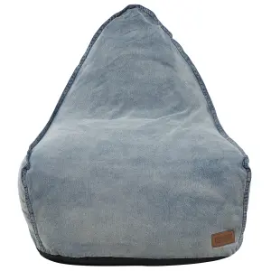 Beliani Modern Bean Bag Light Blue DROP