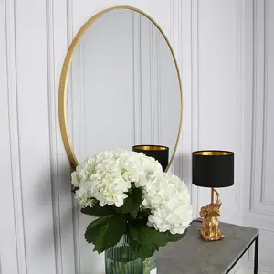 Pandora - Round Wall Mirror - 60x60 cm (Gold)