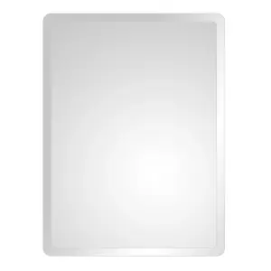 Bellio Rectangular Bevelled Edge Frameless Mirror (H)60cm (W)45cm