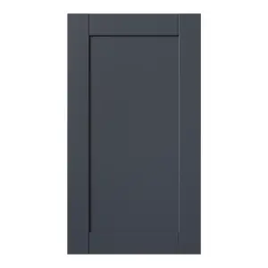 GoodHome Ashmead Matt midnight blue Shaker Highline Cabinet door (W)400mm (H)715mm (T)16mm