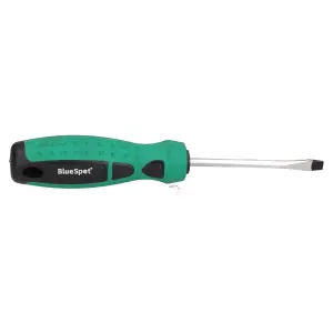 5.5mm x 75mm Slotted Flat Headed Screwdriver with Magnetic Tip Rubber Handle