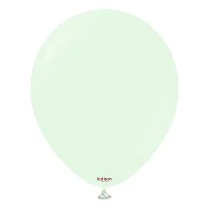 Kalisan Latex Macaroon Balloons (Pack of 100) Pale Green (One Size)